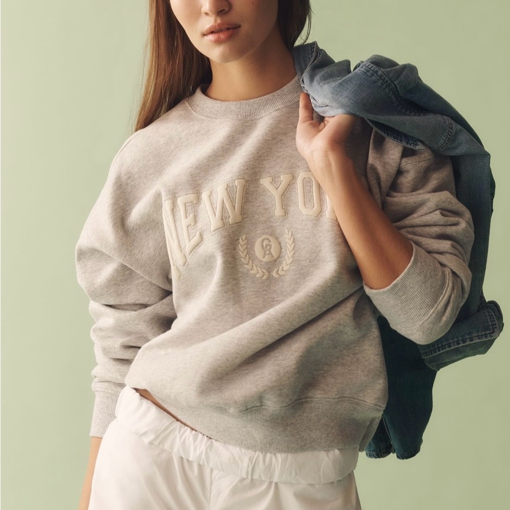 Good American x Anthropologie New York Sweatshirt